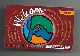 Carta Prepagata Telecom  - Welcome Da 5.00 - Autres & Non Classés