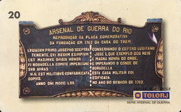 Phone Card Manufactured By Telerj In 1999 - Arsenal De Guerra Series - Commemorative Plaque Of The Foundation Of Casa Do - Army