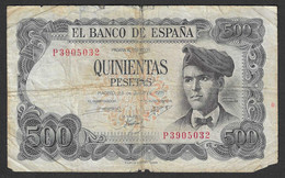 Spagna - Banconota Circolata Da 500 Pesetas P-153a.2 - 1971 #19 - 500 Pesetas