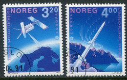 NORWAY 1991 Europa: Space Exploration Used.   Michel 1062-63 - Gebraucht