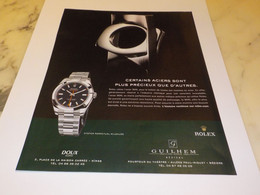 ANCIENNE PUBLICITE  MONTRE ROLEX 2009 - Autres & Non Classés