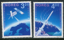 NORWAY 1991 Europa: Space Exploration MNH / **.   Michel 1062-63 - Unused Stamps