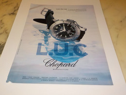 ANCIENNE PUBLICITE L U C PRO ONE   MONTRE  CHOPARD 2003 - Autres & Non Classés