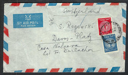 ISRAEL 1948: LSC Par Avion Pour La Suisse - Airmail