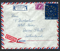 ISRAEL 1962: LSC  Rec. Par Avion Pour La Suisse - Airmail