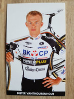 Kaart Dieter Vanthourenhout - BKCP-Powerplus - 2009 - Cycling - PCT UCI - Belgium - Cyclisme