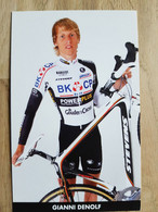 Kaart Gianni Denolf - BKCP-Powerplus - 2009 - Cycling - PCT UCI - Belgium - Cyclisme