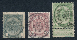 Belgique - YT 81-83 Obl. - 1893-1907 Coat Of Arms