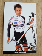 Kaart Wim Leemans - BKCP-Powerplus - 2009 - Cycling - PCT UCI - Belgium - Cyclisme