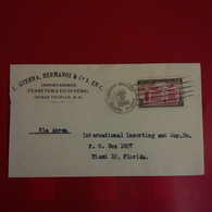 LETTRE TRUJILLO POUR MIAMI VIA AEREA 1946 - Dominikanische Rep.