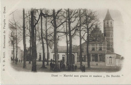 Diest   -   Marché Aux Grains Et Maison  "De Burcht".   1900 - Diest