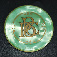 Jeton Casino "10 Fr - Billard Palace Club (Paris)" Casino Token Chip - Jeton Cercle De Jeux - Casino