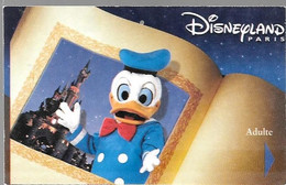 PASS-PAPIER-Ifco-DISNEY-DISNEYLAND PARIS-2001-DONALD-Adulte-Donald-TK Wild Show-TBE - Passeports Disney