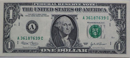 USA - United States Of America - 1 Dollar Bill  2003 "A" BOSTON UNC - Bilglietti Della Riserva Federale (1928-...)