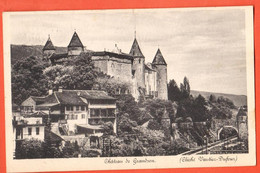 DAP-09  Château De Grandson Cliché Vautier-Dufour, Ligne De Train Yverdon Neuchâtel Circ. 1909 - Grandson