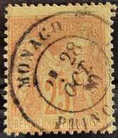 France 1879 Sage (Type II) N°92 Ob Monaco TTB Cote 90€ - 1876-1898 Sage (Type II)