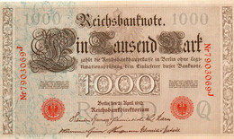 GERMANIA-1000 MARK 1910 -  Wor:P-44b/5, Ros:R-45g  - UNC - 1000 Mark