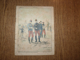 Protège-Cahier/Couverture "Général Et Son Etat Major (aux Grandes Manoeuvres)- Format Plié 22,4 X 17,4 Cm Environ. - Protège-cahiers