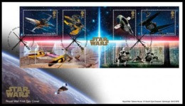 GROSSBRITANNIEN GRANDE BRETAGNE GB 2019 M/S STAR WARS - THE RISE OF SKYWALKER FDC SG 4298-307 MI 4490-99 YT 4902-11 - 2011-2020 Decimal Issues