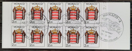 Monaco 1987 N°1613 En Carnet De 10 Ob TB - Carnets