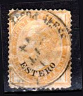 A.00007) Levante Italiano - Soprastampa "ESTERO" 1874: Sassone, N. 4 (o) Used - Qualità A Vostro Giudizio. - Emisiones Generales