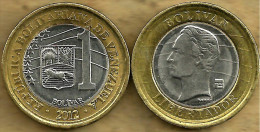 VENEZUELA 1 BOLIVAR EMBLEM ANIMAL FRONT BOLIVAR HEAD BACK BE-METAL 2012 VF+ READ DESCRIPTION CAREFULLY !!! - Venezuela