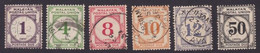 MALAYAN POSTAL UNION 1936-38 Postage Due Sc#J7-12 - USED @B607 - Malayan Postal Union