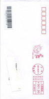 China 2021, Franking Meter, Vaccination "Support Henan", Circulated Cover - Lettres & Documents