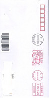 China 2022, Franking Meter, Year Of Tiger, On Circulated Cover, Arrival Postmark On Back - Briefe U. Dokumente