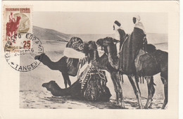 Spanish Tangier / Maximum Cards / Camels / Telegraph Stamps - Unclassified