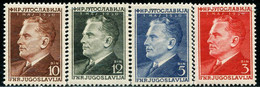 AU0701 Yugoslav 1950 Revolutionary Leader Tito 4V Engraving Edition MNH - Nuovi