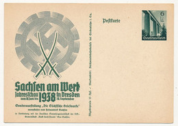 Entier CPM - ALLEMAGNE - Sachsen Am Werk Jahresschau 1938 In Dresden - Altri & Non Classificati