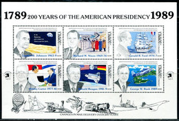 AR0954 Dominica 1989 US President Nixon Visited The Great Wall Of China, Etc. S/S MNH - Dominica (1978-...)