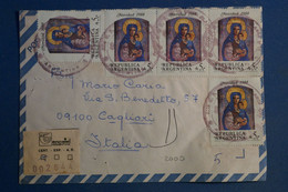 AR17 ARGENTINA  BELLE   LETTRE  1988 PAR AVION BAHIA BLANCA POUR IVRY PARIS FRANCE +BANDE DE TP +AFFRANCH. PLAISANT - Storia Postale