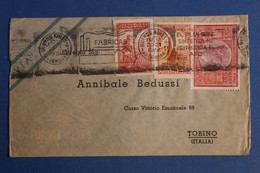 AR17 ARGENTINA  BELLE   LETTRE  1951 PRIVE POUR TORINO ITALIA+AFFRANCH. PLAISANT - Cartas