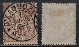 MAYOTTE - DZAOUDZI / 1889 TYPE ALPHEE DUBOIS # 55 OBLITERE / COTE 450.00 EUROS (ref T2071) - Oblitérés