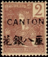 CANTON - Type Grasset - Unused Stamps