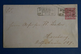 AR17 ALLEMAGNE CONFEDERATION NORD   BELLE   LETTRE 1871 POUR HAMBURG  +A VOIR  +AFFRANCH. INTERESSANT - Enteros Postales
