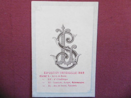 PARIS ( 75 ) Exposition Universelle - 1889 - Carte Publicitaire Pour La Société Des Lunetiers - Usine A LIGNY ( 55 ) - 1800 – 1899