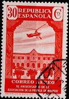 Spanien Spain Espagne - Casa-Escuela De Nazareth Und Autogiro Von La Cierva (EDIFIL 718) 1936 - Gest Used Obl - Oblitérés