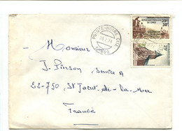 CONGO Pointe Noire Cite 1973 - Affranchissement Sur Lettre Pour La France - TP Surchargé 30F République Populaire - Other & Unclassified