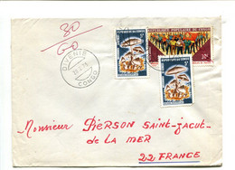 CONGO Divenie 1973 - Affranchissement Sur Lettre Pour La France - Champignon - Other & Unclassified