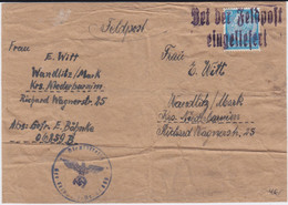 Feldpost 2 Weltkrieg DR 3 Reich Mi 521 A Päckchenadresse Ca 1940 - Briefe U. Dokumente