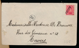 NOODSTEMPEL CONTICH   2 SCANS - Fortune Cancels (1919)