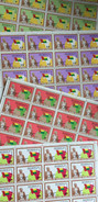Guiné-Bissau 1973 1974 Full Sheets Mi. 345-348 Republic History Flags Politics Map Karte Flagge Fahne Drapeau - Briefmarken