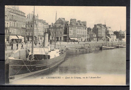 CPA 50 - CHERBOURG  Le Port  ( Ref CH P 205 ) Quai De Caligny Et Avant Port - Cherbourg