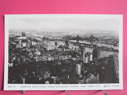 Visuel Très Peu Courant - Etats-Unis - New York City - Looking Northeast From Chrysler Tower - R/verso - Manhattan