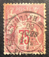 S679 Vlles Haudriettes Paris 9/9/80 Sage 71 75c Carmin Oblitéré - 1876-1878 Sage (Type I)