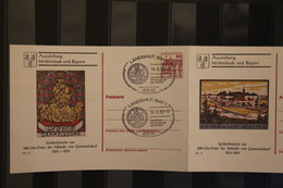 Deutschland 1980, Ausstellung Wittelsbach Und Bayern; Sonderstempel Landshut - Cartoline Private - Usati