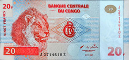 Congo 20 Francs 1997   Replacement Unc - República Democrática Del Congo & Zaire